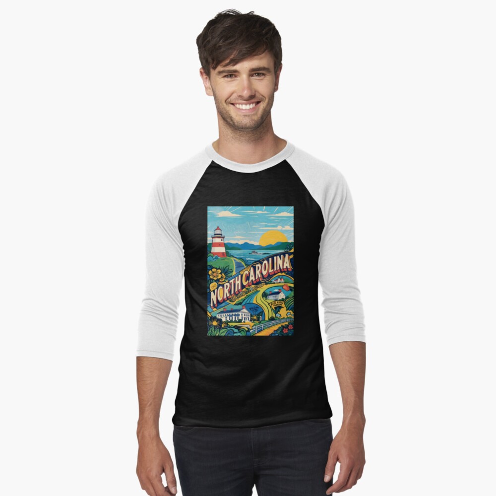 Item preview, Baseball ¾ Sleeve T-Shirt designed and sold by TravelersGems.