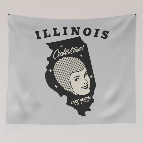 Item preview, Vintage Illinois State Park Swim Cocktail Lady designed and sold by Kujo Dangerous Vintage.
