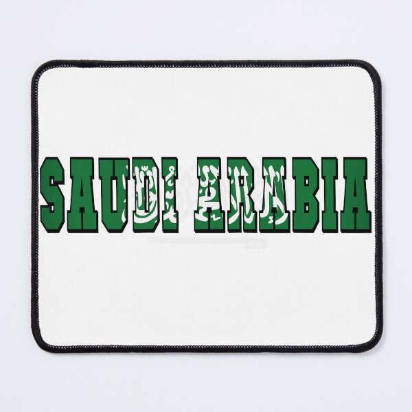 Item preview, Saudi Arabia Country Flag Typography designed and sold by TravelWish.
