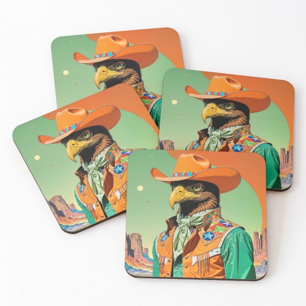 Item preview, Cowboy Eagle designed and sold by JackrabbitPub.
