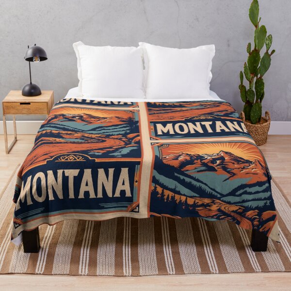 Item preview, Montana USA American Vintage Travel Tourism designed and sold by TravelersGems.