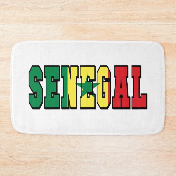 Item preview, Senegal Country Flag Typography designed and sold by TravelWish.