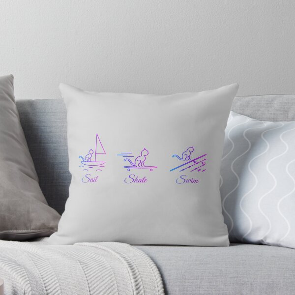 Item preview, Sail, Skate, Swim - Cats designed and sold by SquareKeyStudio.