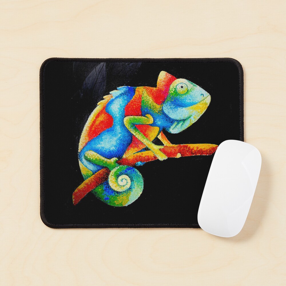 Smiling Chameleon Mouse Pad