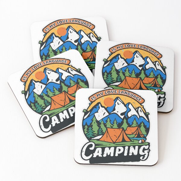 Artikelvorschau, Camping is my love language entworfen und verkauft von JiraVibes.