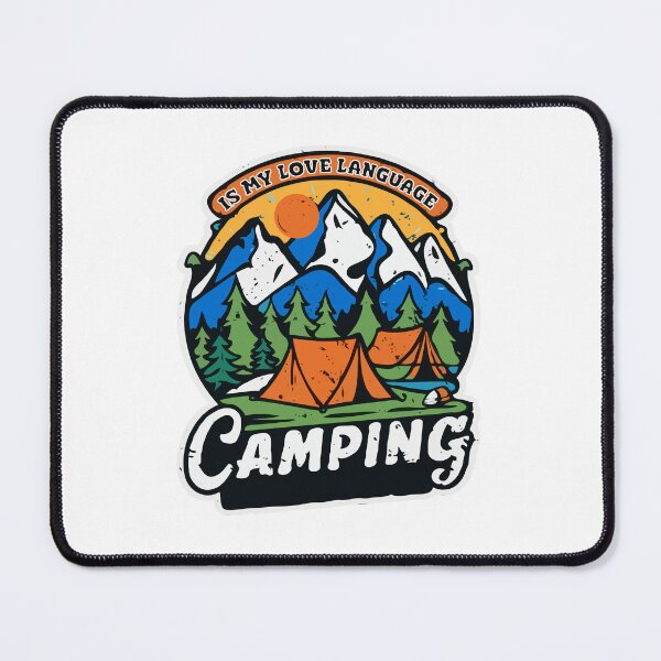 Artikelvorschau, Camping is my love language entworfen und verkauft von JiraVibes.