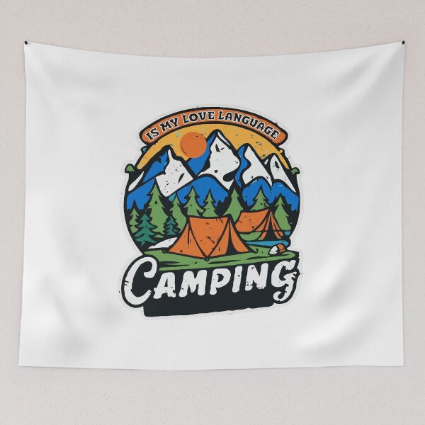 Item preview, Camping is my love language designed and sold by JiraVibes.