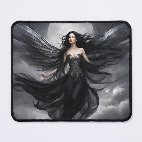Item preview, Adelle the Black Fairy, AI art Prints and stuff designed and sold by Smallfish1274.
