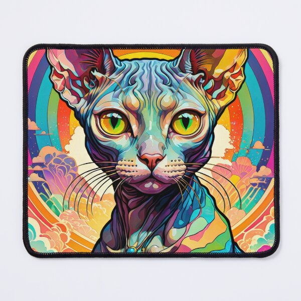 Artikelvorschau, Regenbogen-Sphinx-Katze entworfen und verkauft von JackrabbitPub.