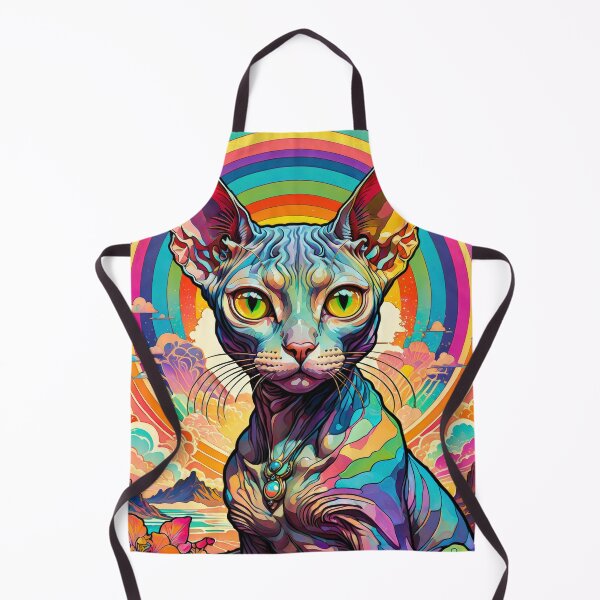 Artikelvorschau, Regenbogen-Sphinx-Katze entworfen und verkauft von JackrabbitPub.