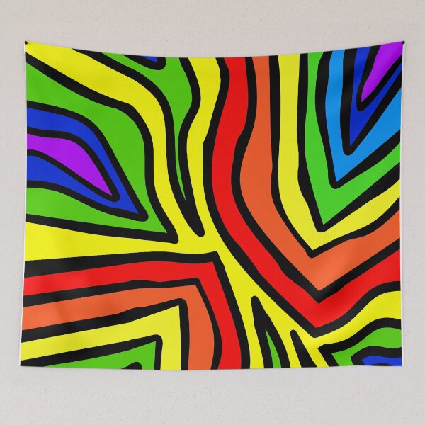 Artikelvorschau, Regenbogen-Pride-Zebrastreifen entworfen und verkauft von Sartoris Art.