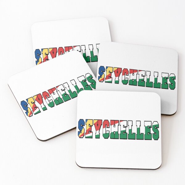 Item preview, Seychelles Country Flag Typography designed and sold by TravelWish.
