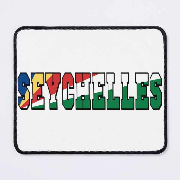 Item preview, Seychelles Country Flag Typography designed and sold by TravelWish.
