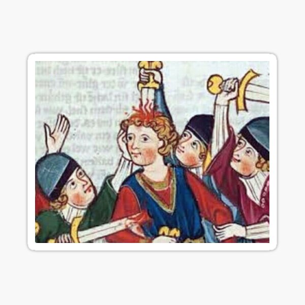Vista previa del artículo con la obra «Meme De Criatura Medieval», diseñado y vendido por VintageManiac.