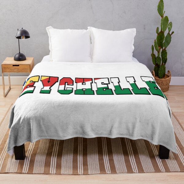 Item preview, Seychelles Country Flag Typography designed and sold by TravelWish.