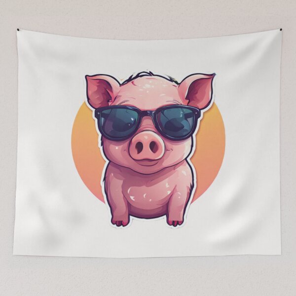 Item preview, Cool Pig Art designed and sold by Planetporridge.