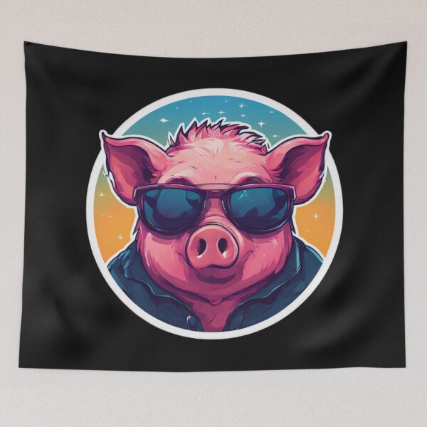 Item preview, Pig in Sunglasses designed and sold by Planetporridge.