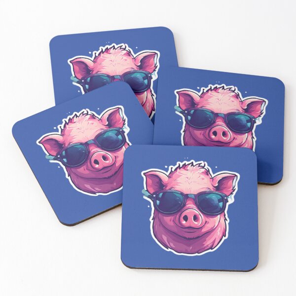 Item preview, Pig wearing sunglasses designed and sold by Planetporridge.