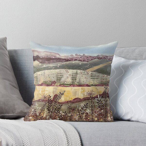 Item preview, Purple Fields with Flowers abstract floral landscape, modern landscape designed and sold by erikaspeirsart.