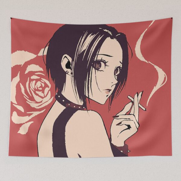 Item preview, Girl Anime style Painting Smoking Goth Art Cute designed and sold by owi-art.