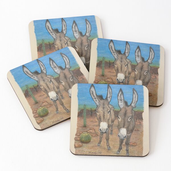 Item preview, JBA-Deuce Donkeys designed and sold by JoanBeaudryART.