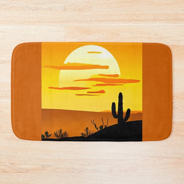 Item preview, Southwestern Desert Sunset with Cactus designed and sold by Marymarice.