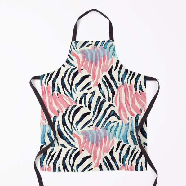 Item preview, Zebra Hide Black Blue Pink Stripes designed and sold by nyasiabeier.