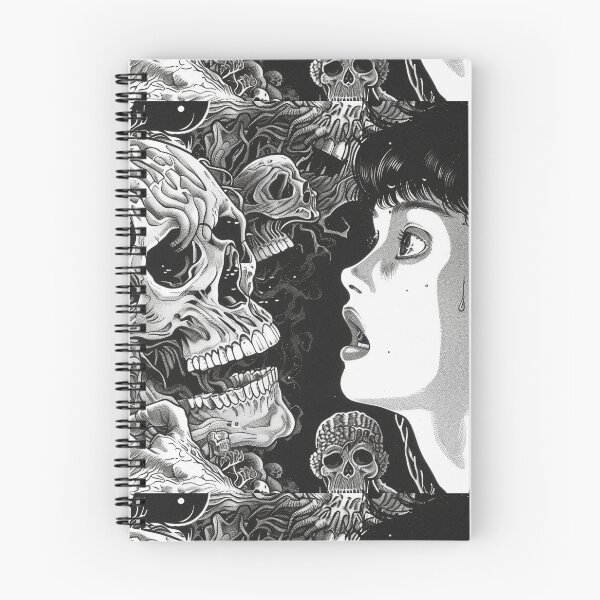 Item preview, kiss of death – black and white horror manga anime girl designed and sold by ForsakenFrames.