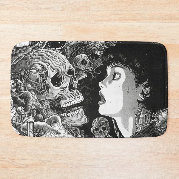 Item preview, kiss of death – black and white horror manga anime girl designed and sold by ForsakenFrames.