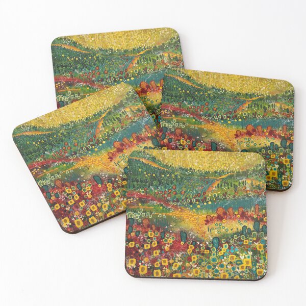 Item preview, Summer Madness - modern floral landscape, abstract floral landscape designed and sold by erikaspeirsart.