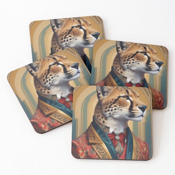 Item preview, Cheetah in smoking jacket designed and sold by GasconyPassion.