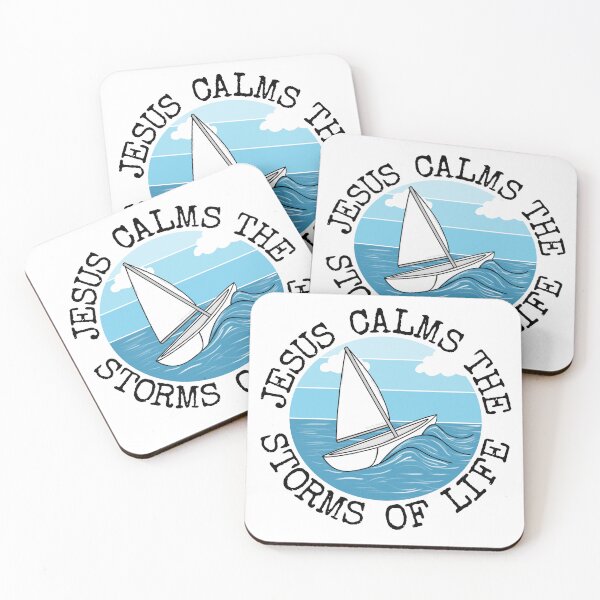 Item preview, Jesus Calms The Storms Of Life, Sailing Christian Sailor designed and sold by doodlerob.
