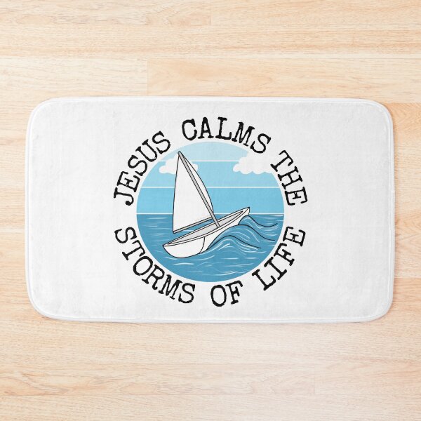 Item preview, Jesus Calms The Storms Of Life, Sailing Christian Sailor designed and sold by doodlerob.