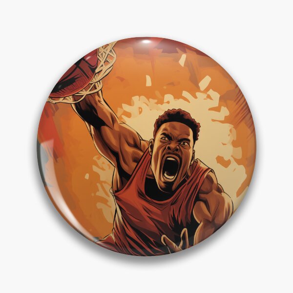 Item preview, Fierce Basketball Player Illustration designed and sold by warayut.