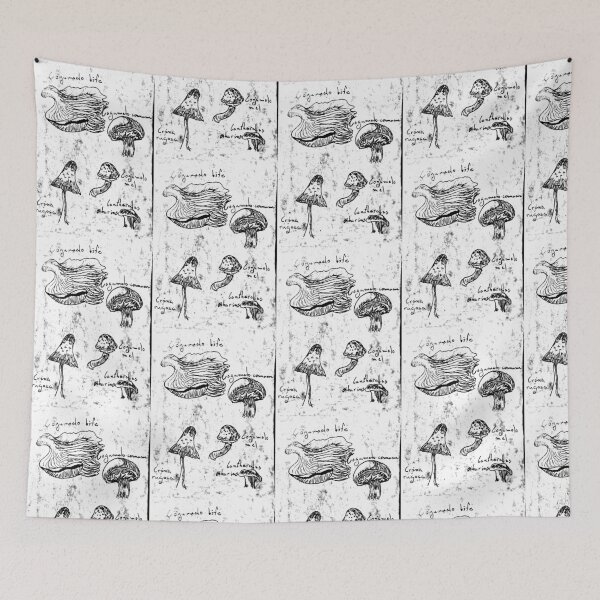 Item preview, Natural sciences - mushrooms designed and sold by Huhgak.