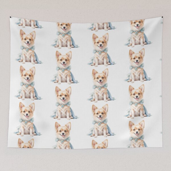 Item preview, Gentle Watercolor Retro Dog Art designed and sold by Victoria Riabov.