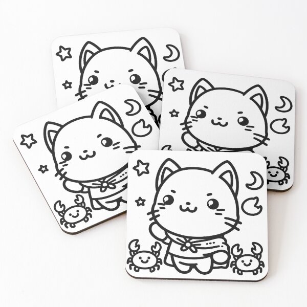 Item preview, Supercat with two crabs designed and sold by MigWhimsy.