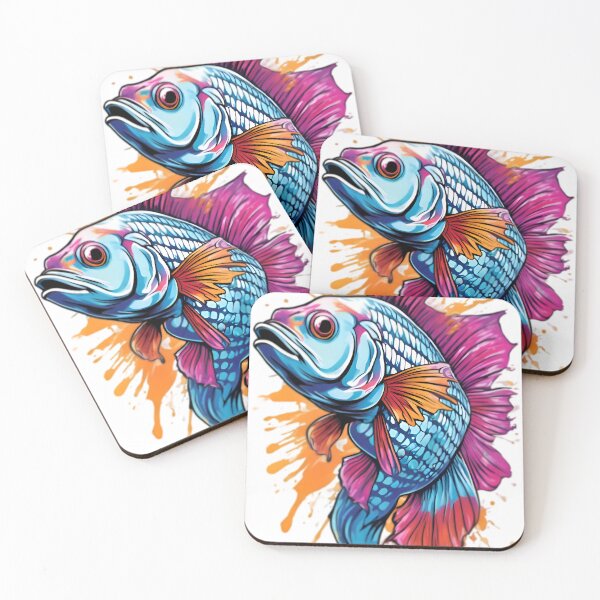 Item preview, Fighter Fish Splash Art designed and sold by PulsePop.