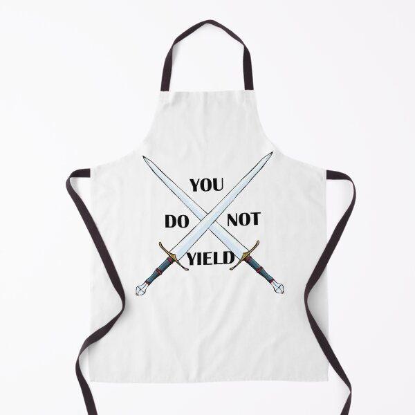 Item preview, you do not yield - cross swords version designed and sold by Starstacks.