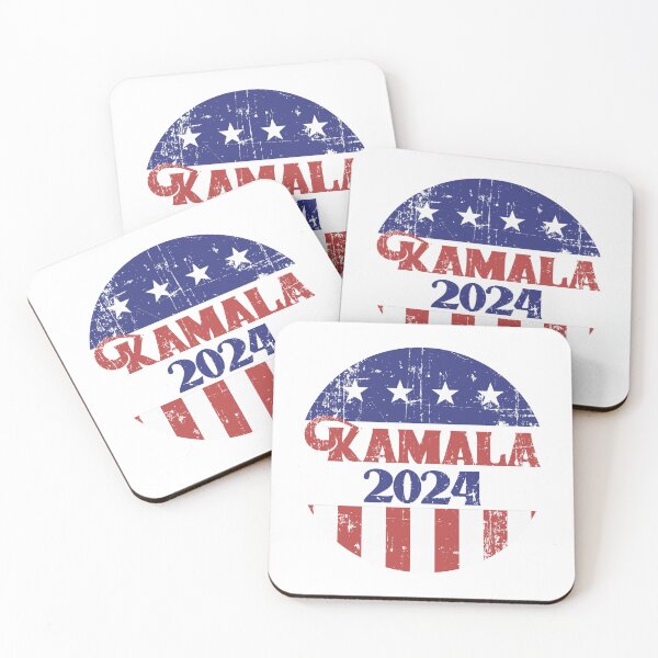 Item preview, Kamala Harris 2024: Distressed Vintage Campaign Button Style designed and sold by shaggylocks.