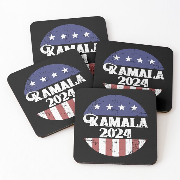 Item preview, Kamala Harris 2024: Distressed Vintage Campaign Button Style designed and sold by shaggylocks.