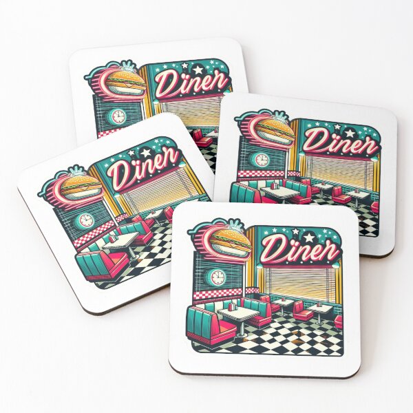 Item preview, Retro Diner Motif Sticker designed and sold by SellG00Ds.
