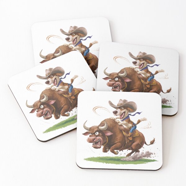 Item preview, Funny Dog Bull Rider designed and sold by Ketique.
