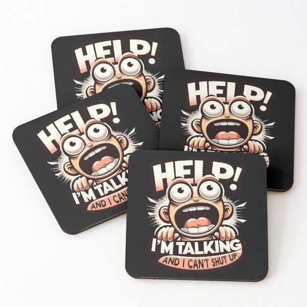 Item preview, Help I'm Talking And Can't Shut Up Funny Saying designed and sold by Dressed For  Duty.