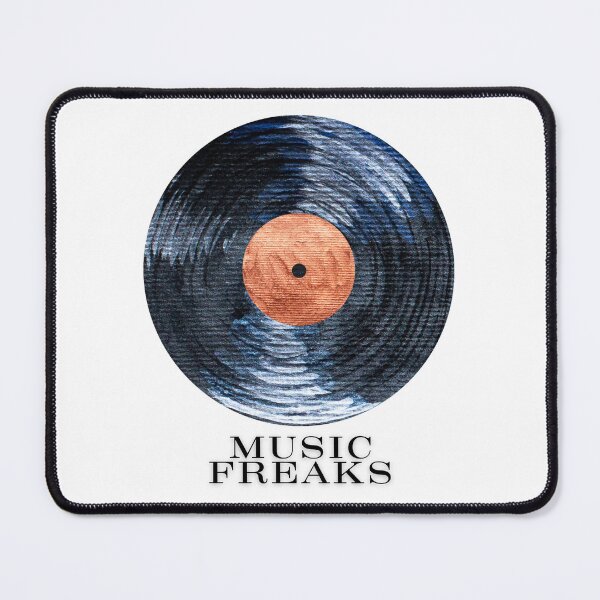 Item preview, Music freaks - black vinyl fan designed and sold by PXEpic.