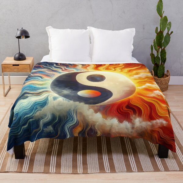 Item preview, Colorful Sun Moon Yin Yang Design designed and sold by CattyCornerPOD.