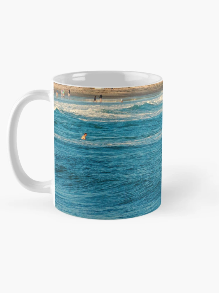 Thumbnail 5 of 6, Coffee Mug, Lumpy waves designed and sold by Ruth Curtis.