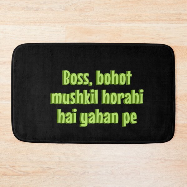 Item preview, Boss, bohot mushkil horahi hai yahan pe designed and sold by Amnaatiq.
