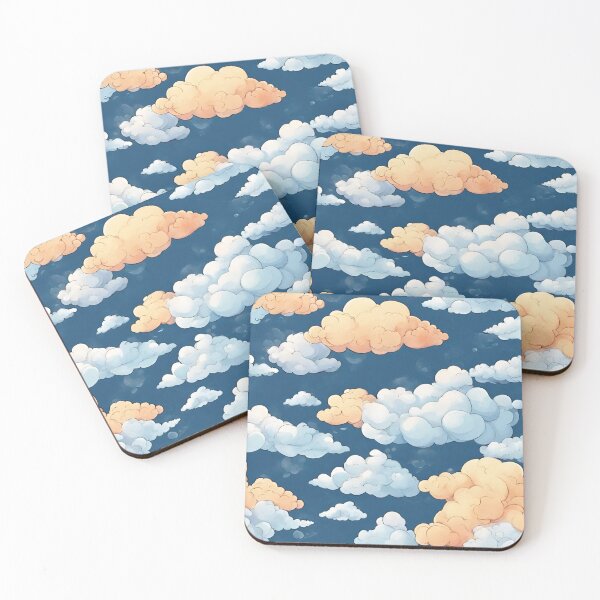 Item preview, Kawaii raincloud pattern  designed and sold by Boru-Atisuto.