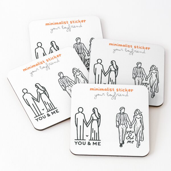 Item preview, Minimalist Boyfriend Sticker Set designed and sold by SellG00Ds.